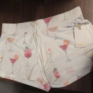 PJ SALVAGE Cocktail drink lounge loungewear Sleep Shorts pyjama bottoms NWT sz S